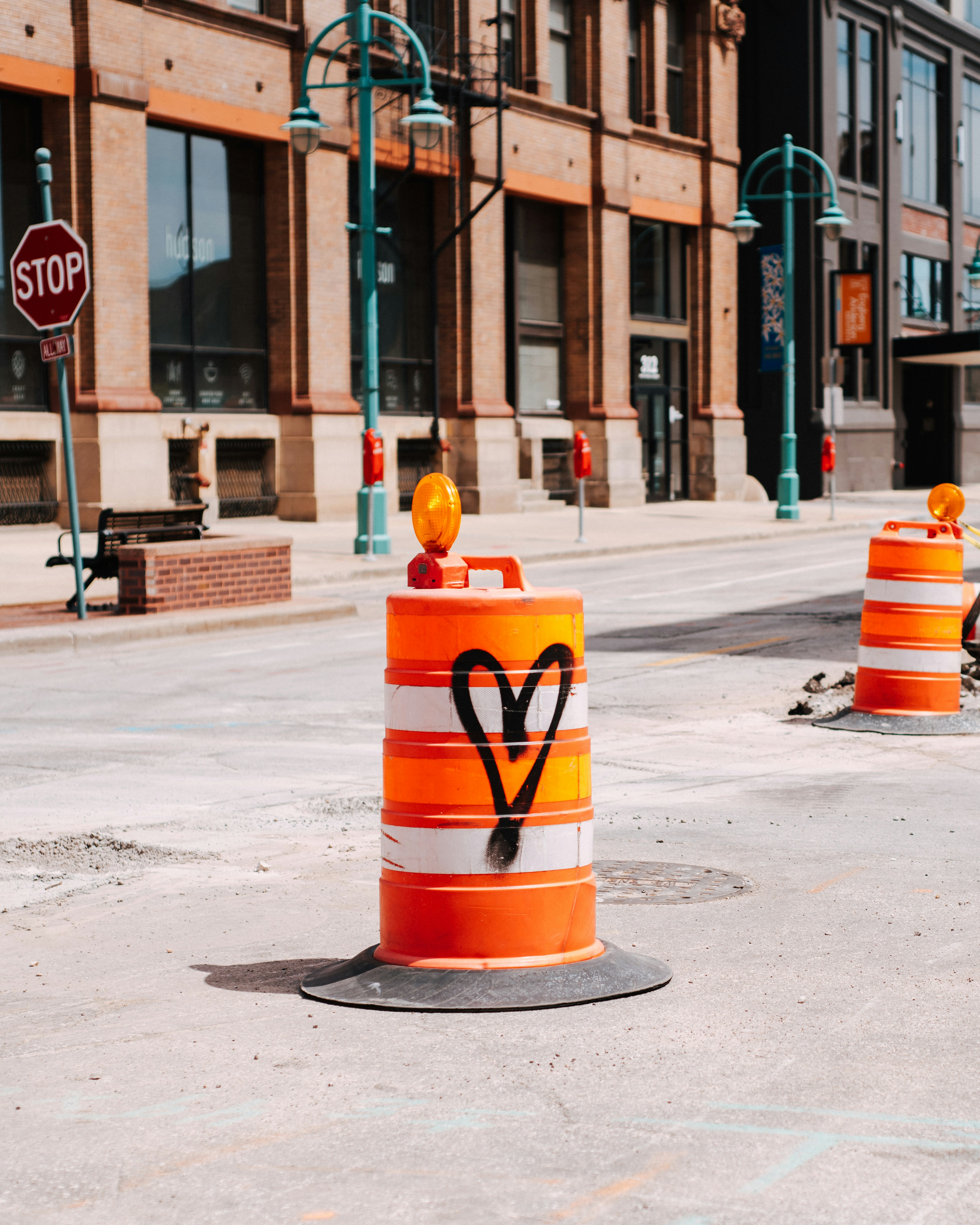 Orange construction barrel--Photo by Tom Barrett on Unsplash